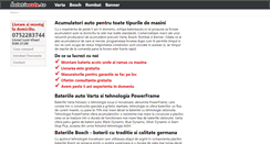 Desktop Screenshot of baterieauto.ro